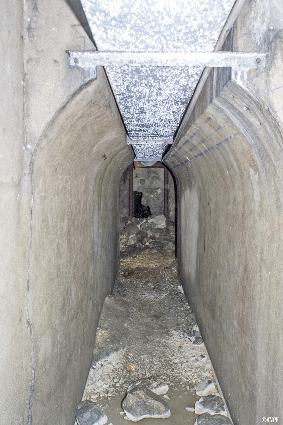 Ligne Maginot - TUNNEL DE L'ECLUSE - (Blockhaus pour canon) - Galerie de liaison avec le Fort de l’Écluse