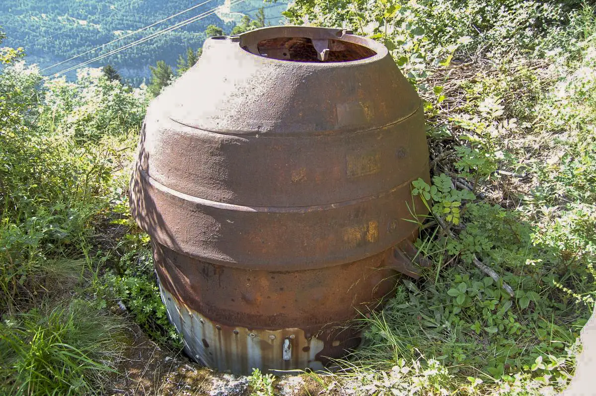 Ligne Maginot - AMODON (TD N° 598) - (Cuve pour arme d'infanterie) - Vue arrière