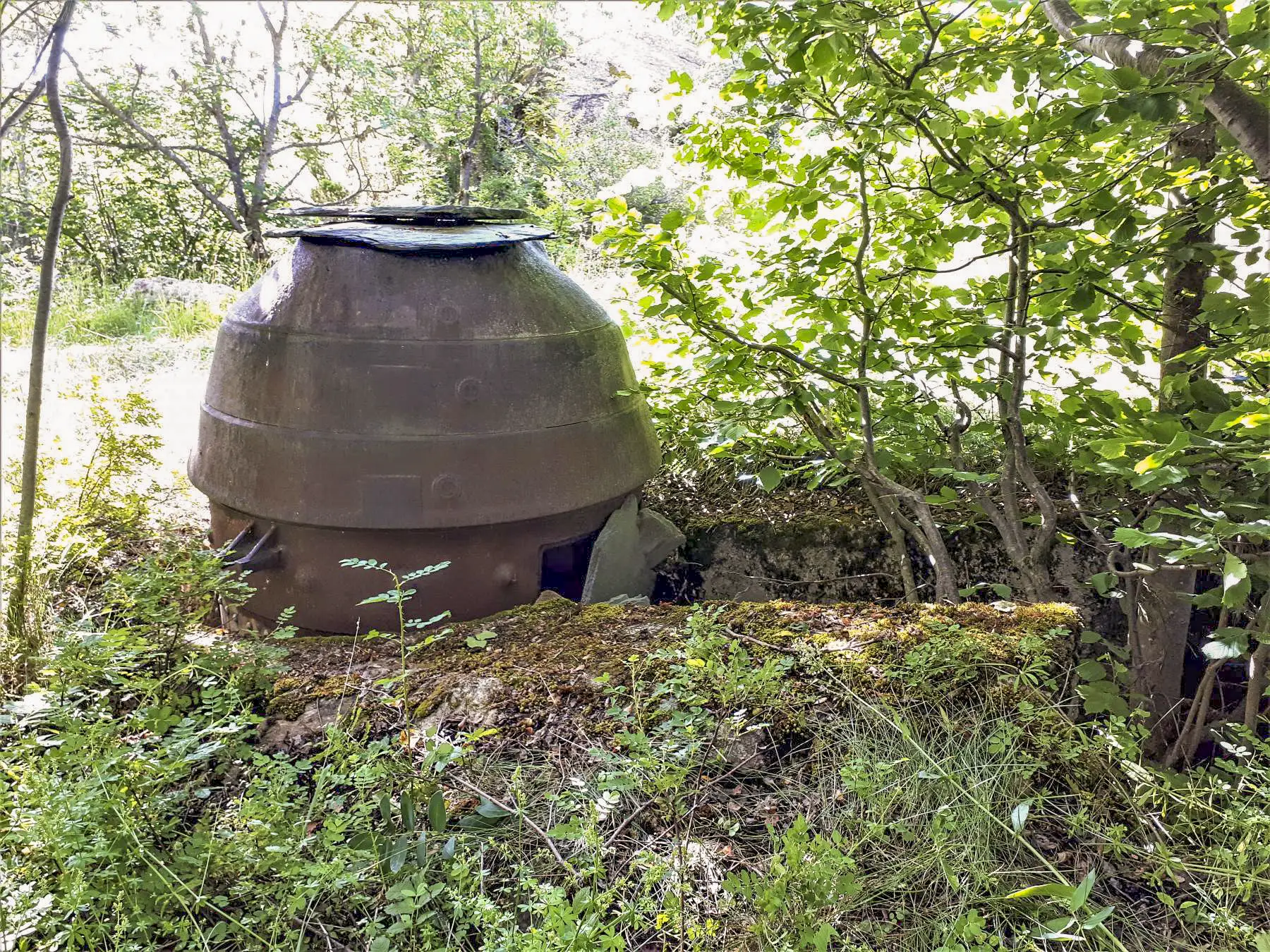 Ligne Maginot - AMODON (TD N° 600) - (Cuve pour arme d'infanterie) - Vue arrière