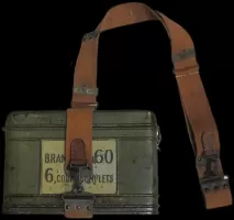 Ligne Maginot - Mortier de 60 mm Brandt modèle 1935 (60 mle 1935) - Sangle de portage des caisses à munitions