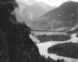 Ligne Maginot - CASERNE LOUTRAZ - (Casernement) - Les casernes Loutraz à Modane 
Photo prise entre 1905 et 1932
