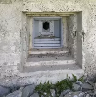 Ligne Maginot - Trémie A2R pour mitrailleuse Hotchkiss (A2R) - Trémie A2R
L'extérieur
Ouvrage du Gondran E