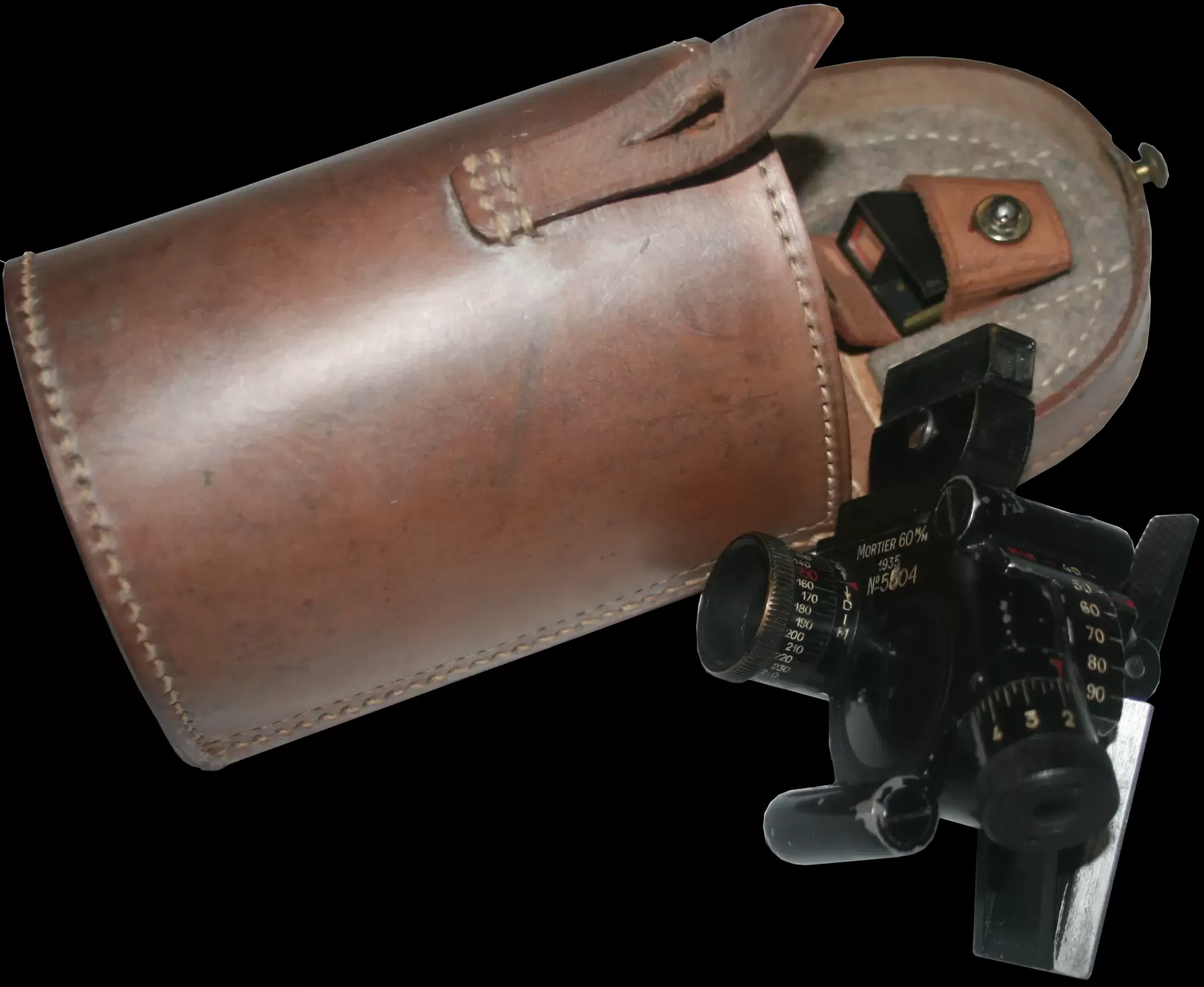 Ligne Maginot - Mortier de 60 mm Brandt modèle 1935 (60 mle 1935) - Appareil de pointage