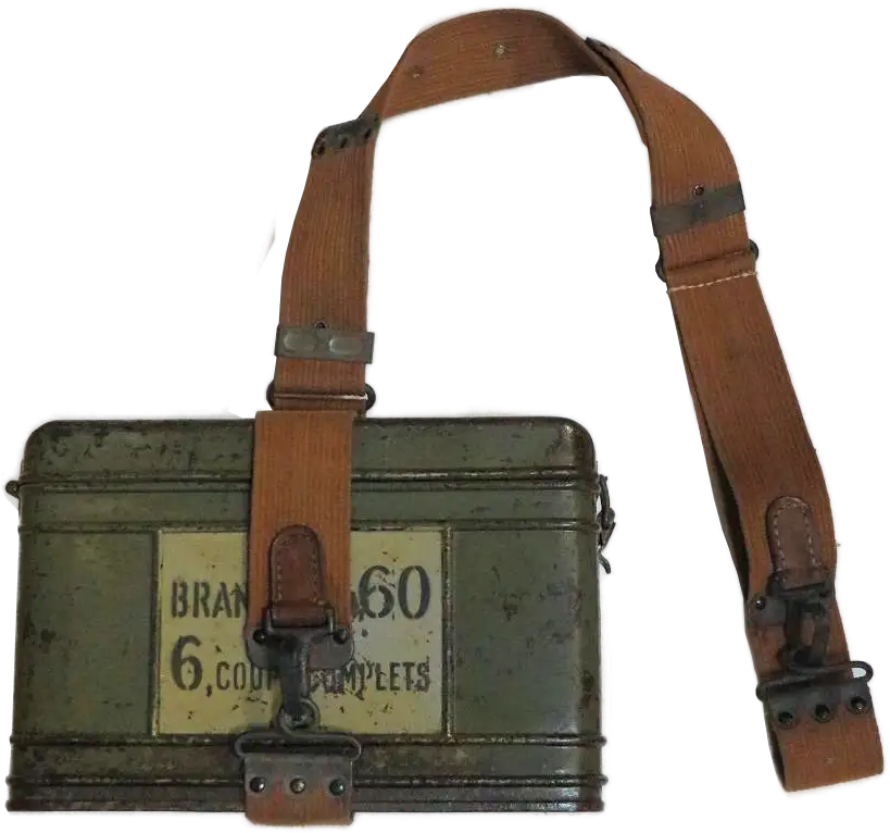 Ligne Maginot - Mortier de 60 mm Brandt modèle 1935 (60 mle 1935) - Sangle de portage des caisses à munitions