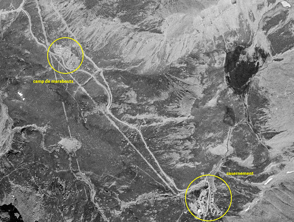 Ligne Maginot - FREJUS - (Casernement) - Le site avec le camp de marabouts en 1939.