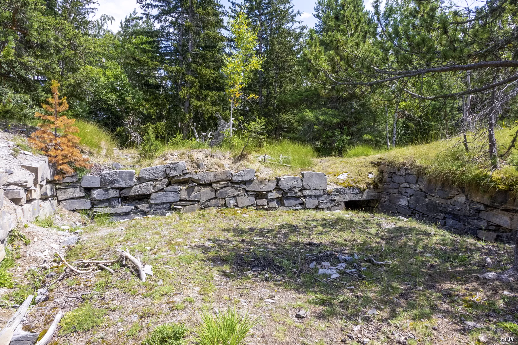 Ligne Maginot - TELEGRAPHE SUD - (Position d'artillerie préparée) - L'une des positions le long de la route du fort