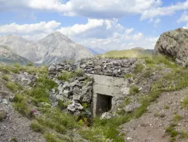 Ligne Maginot - GONDRAN OUEST 1 - (Blockhaus pour arme infanterie) - Vue sur le Chaberton