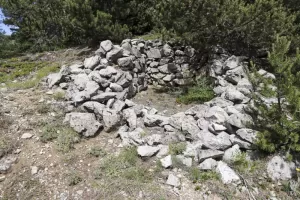 Ligne Maginot - MONT QUITAINE - (Observatoire indeterminé) - Construction dans la pente, vers l'est