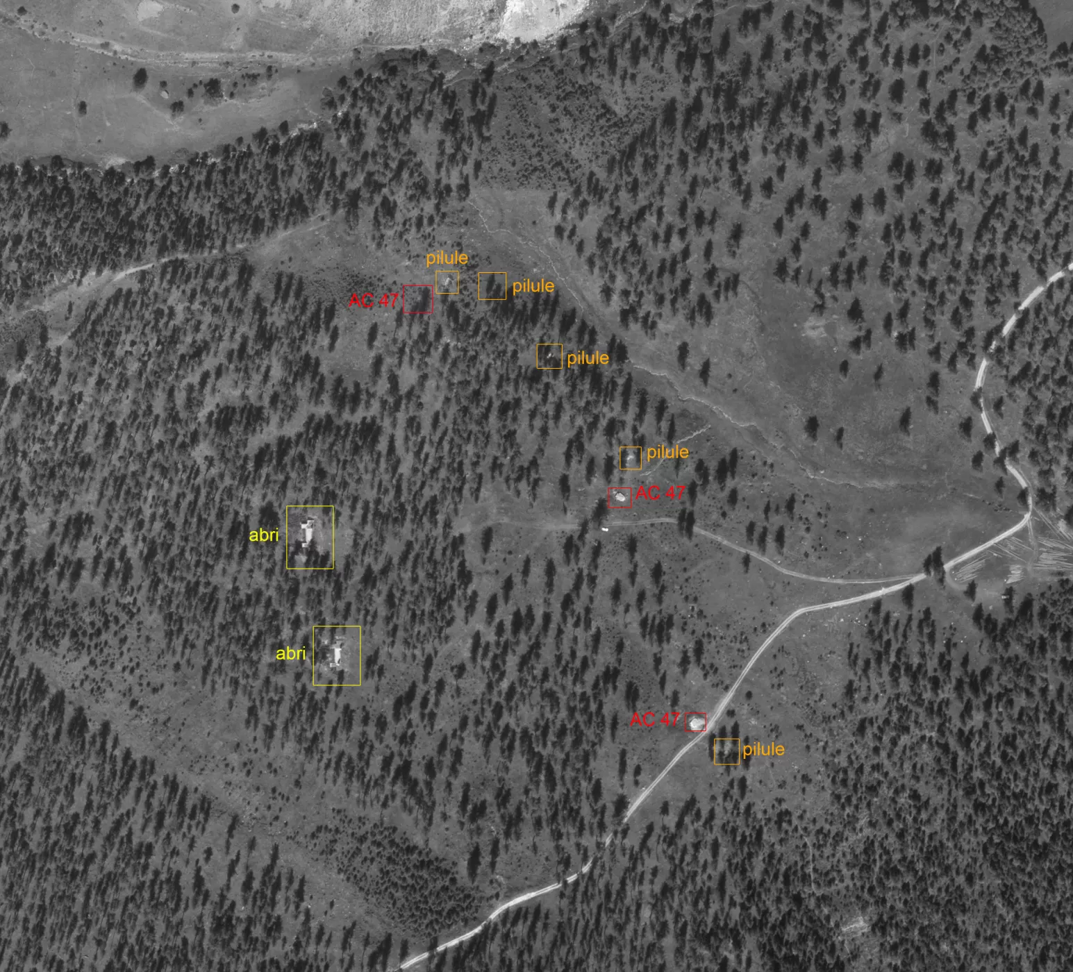 Ligne Maginot - Point d'appui du BOIS de SESTRIERES - 
