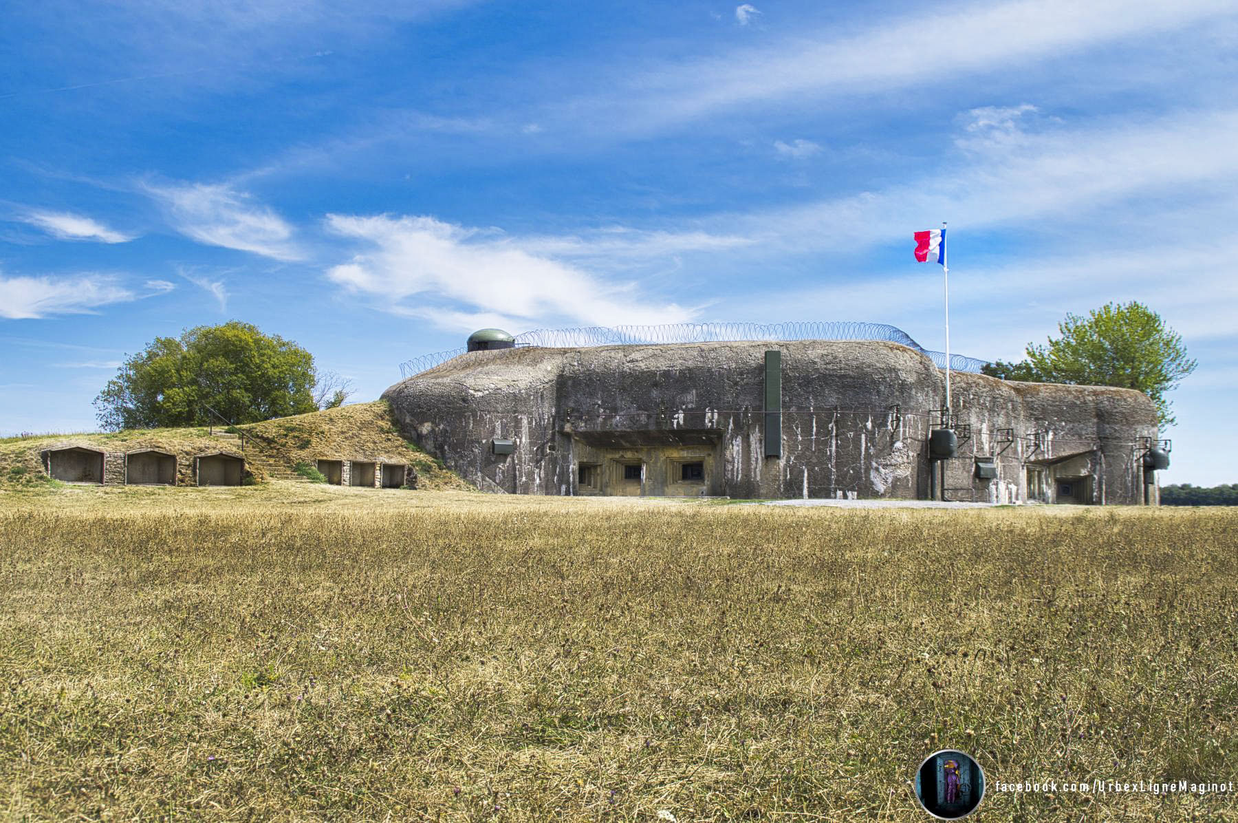 Ligne Maginot - BOIS DU FOUR - A5 - (Ouvrage d'infanterie) - La façade 'Ouest' et 'Centrale' de l'ouvrage.