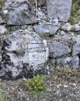 Ligne Maginot - BARBONNET - (Barrage de Route) - Marquage du barrage de route 