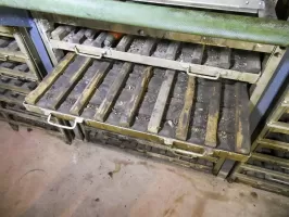 Ligne Maginot - BARBONNET (BT) - (Ouvrage d'artillerie) - Bloc 2
Magasin M3
Rack de rangement à tiroirs pour obus de 75 mm
