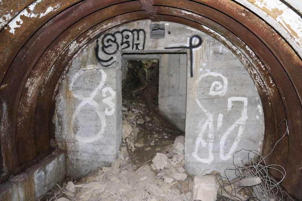 Ligne Maginot - PA DE L'UBAYETTE - (Blockhaus pour arme infanterie) - Fond de l'abri et débouché supérieur.