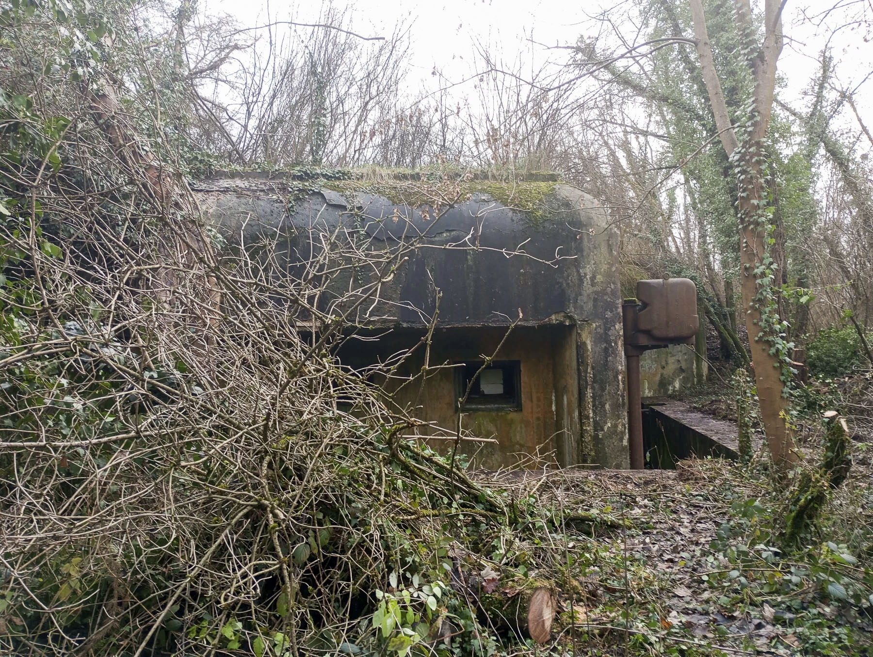 Ligne Maginot - 9/3 - AUENHEIM SUD - (Casemate d'infanterie - Simple) - La façade de la casemate