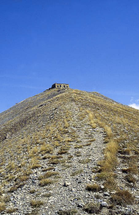 Ligne Maginot - LAS PLANAS - TETE DE VINAIGRE - (Blockhaus pour arme infanterie) - Las Planas au sommet de la Tete de Vinaigre (2.394m). 
La montée finale....