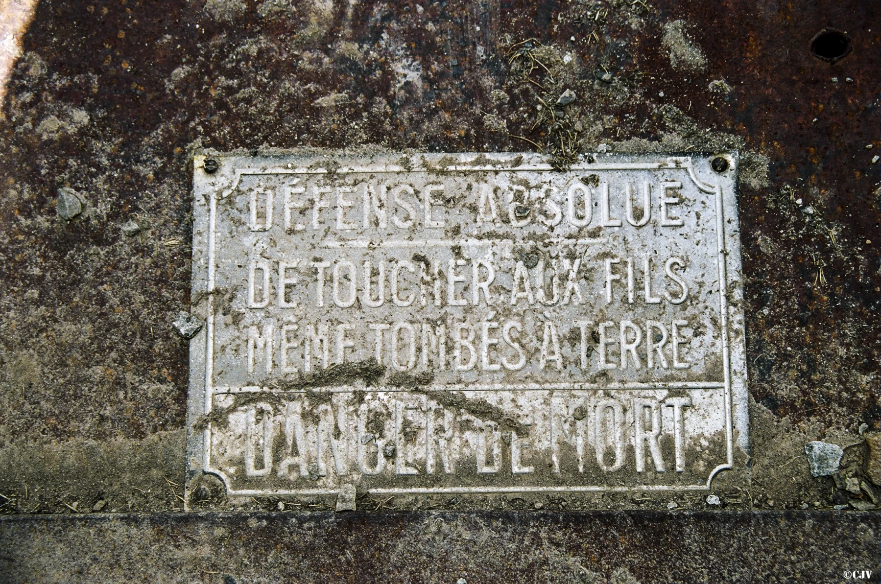 Ligne Maginot - LA MOUTIERE (STATION DE POMPAGE) - (Divers) - Plaquette de la porte