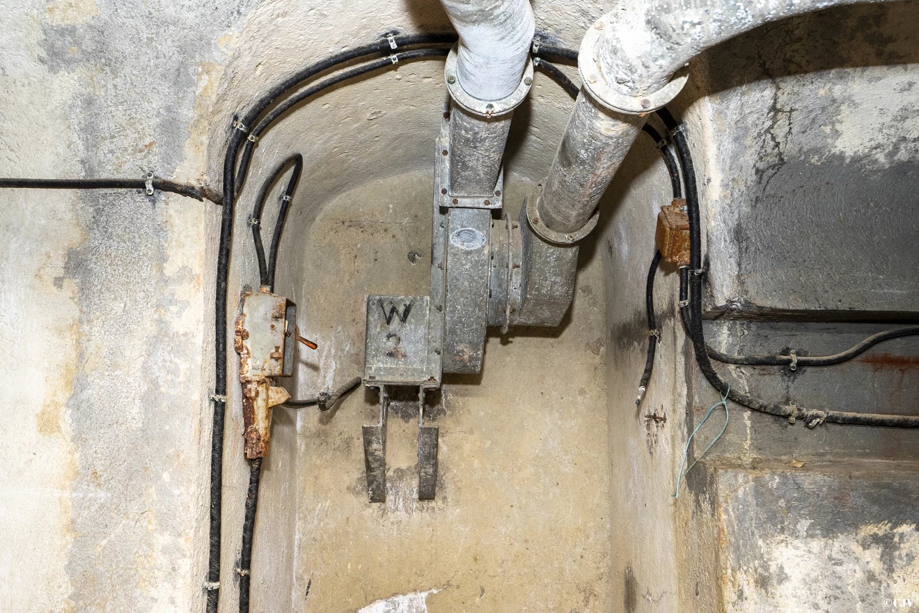 Ligne Maginot - LA MOUTIERE (MO) - (Ouvrage d'infanterie) - Ventilation de l'ouvrage