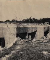 Ligne Maginot - ACA1 - TETING - (Casemate d'artillerie) - Photo allemande de la casemate en juin-juillet 1940
