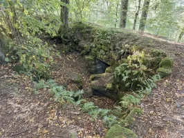 Ligne Maginot - ROTHENBOURG  CHATEAU - (Observatoire d'infanterie) - Le blockhaus mitrailleuse construit dans la ruine qui abritait le puits du château
