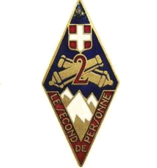 Ligne Maginot - FALKENSTEIN  CHATEAU - (Observatoire d'artillerie) - Insigne régimentaire du 2° RAM
