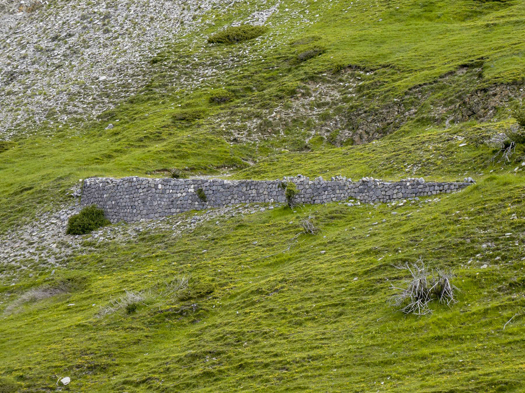 Ligne Maginot - CIME DE BACOUN - (Position d'artillerie préparée) - La route militaire