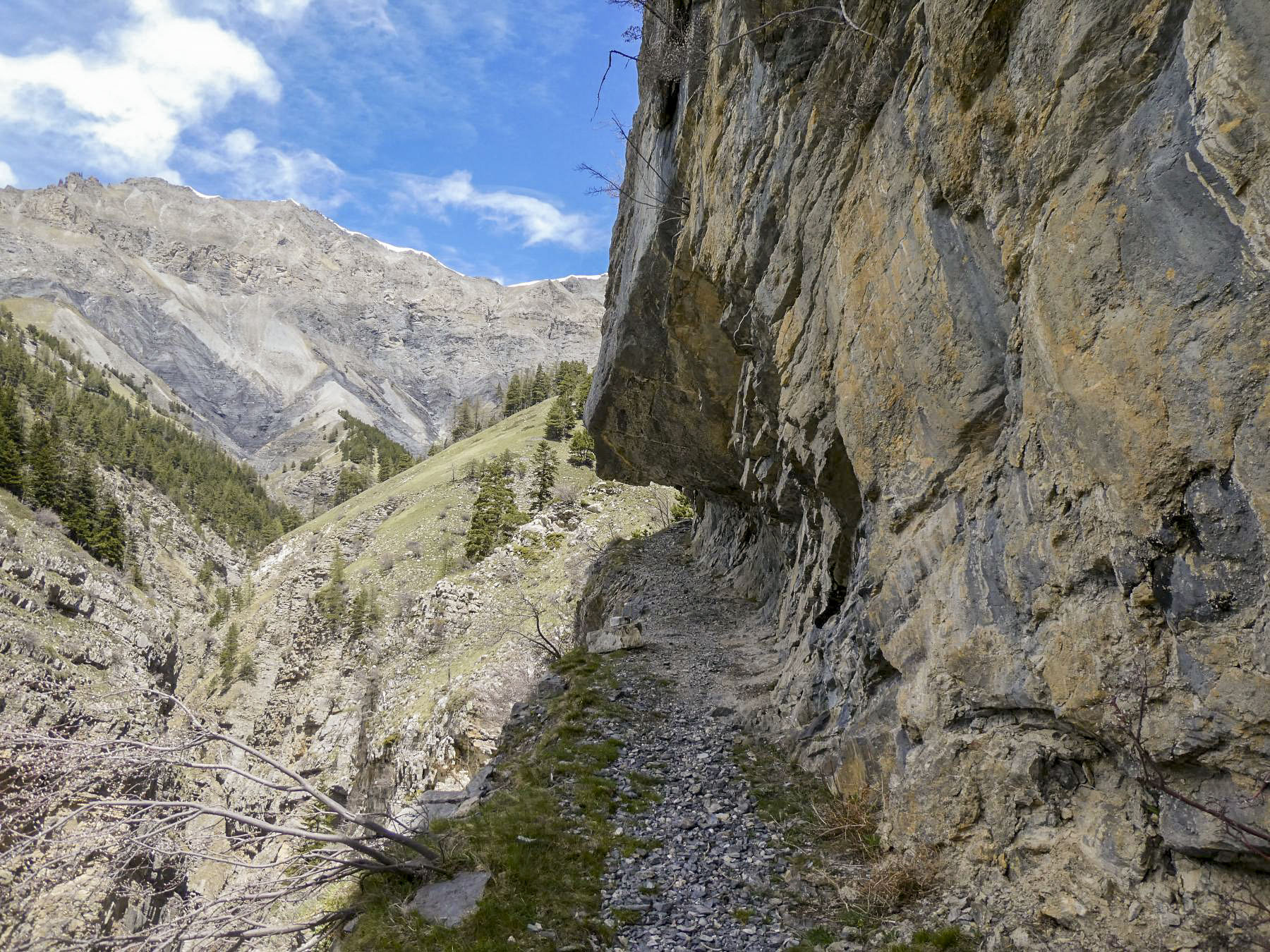 Ligne Maginot - COL DES TRENTE SOUCHES  2 - (Divers) - La piste militaire qui part d'Entraunes jusqu'au Col des Trente Souches.