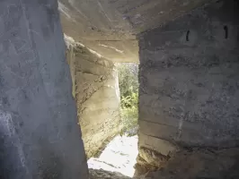 Ligne Maginot - CHATELET OUEST - (Blockhaus pour arme infanterie) - L'accès côté intérieur.