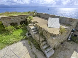 Ligne Maginot - CITADELLE D'AJACCIO (BATTERIE DE CôTE) - (Position d'artillerie préparée) - Emplacement des 2 pièces de 47 TR
