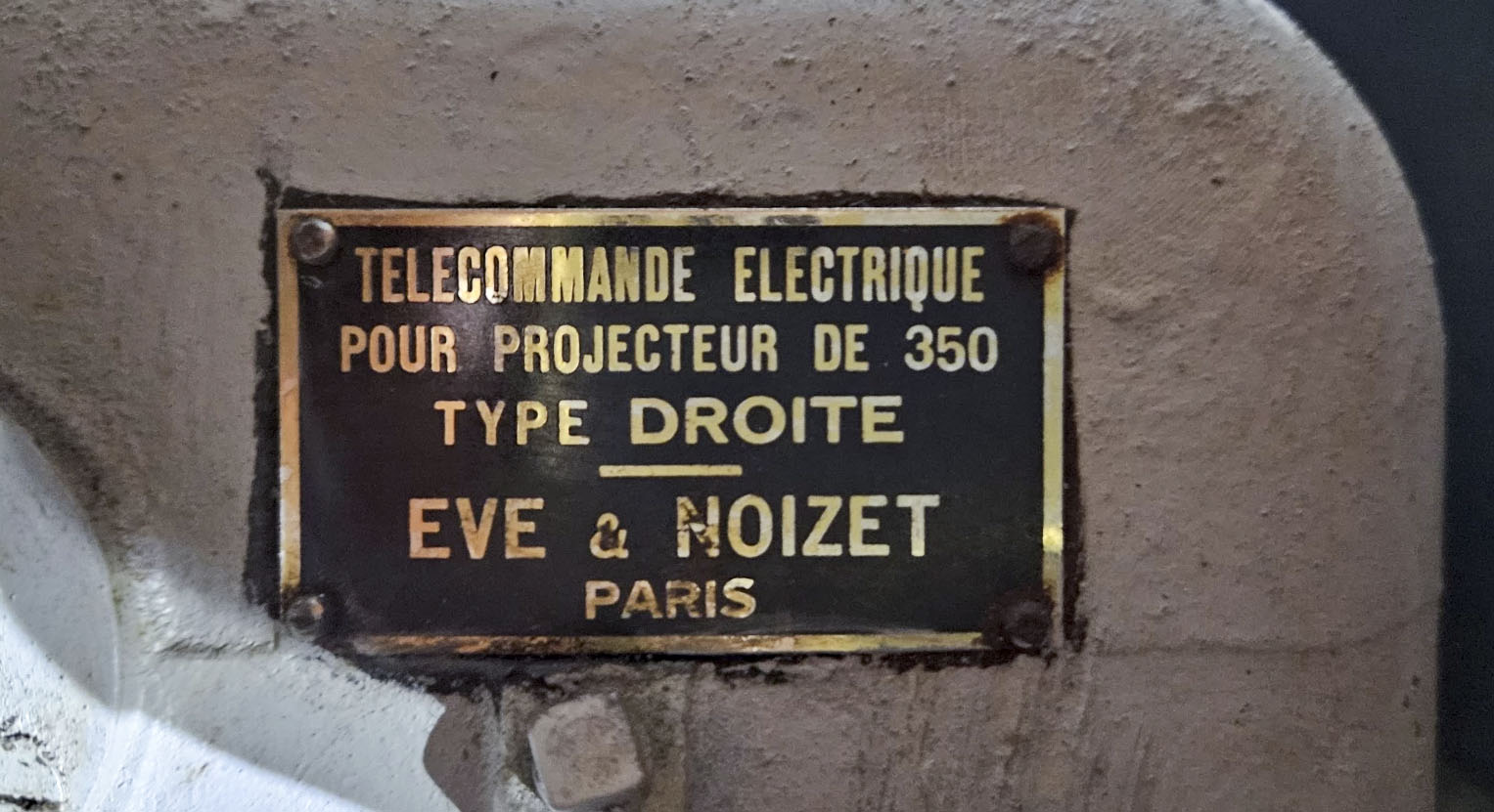 Ligne Maginot - ZEITERHOLZ - X6 - (Abri) - Marque du projecteur