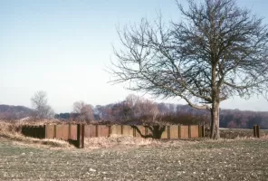 Ligne Maginot - HETSCHMUEHLE - (Inondation défensive) - Construction en palplanches faisant partie de la barrage, disparu en 1996
