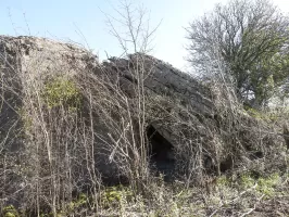 Ligne Maginot - CEZF-10 - LINSTROFF SUD - (Blockhaus lourd type STG / STG-FCR - Double) - L'entrée détruite.