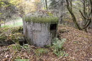 Ligne Maginot - ROTHENBOURG - (Casemate d'infanterie - Double) - Cloche GFM Ouest est en partie déchaussée