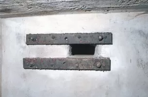 Ligne Maginot - KALKOFEN 3 - (Blockhaus pour arme infanterie) - Créneau du bloc entrée