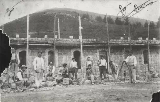 Ligne Maginot - PLAN CAVAL - (Casernement) - Photo datant de la construction du casernement