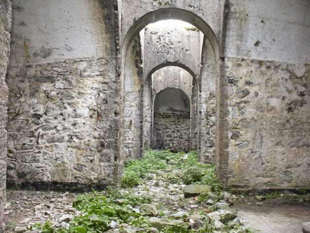 Ligne Maginot - LA FORCA (LF) - (Ouvrage d'infanterie) - Le couloir central avec de chaque côté les chambrées
