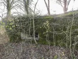 Ligne Maginot - GUISING 4 (AVANT POSTE) - (Blockhaus pour canon) - La façade de tir pour le canon anti-char.