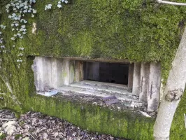 Ligne Maginot - GUISING 4 (AVANT POSTE) - (Blockhaus pour canon) - Le créneau du canon anti-char.