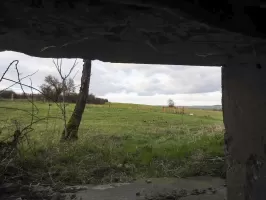 Ligne Maginot - GUISING 2 (AVANT POSTE) - (Blockhaus pour arme infanterie) - Le champ de tir des mitrailleuses.