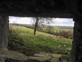 Ligne Maginot - GUISING 2 (AVANT POSTE) - (Blockhaus pour arme infanterie) - Le champ de tir des mitrailleuses.