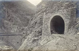 Ligne Maginot - COTALLORDA  (TUNNEL DE ) - (Blockhaus pour arme infanterie) - Le tunnel en construction en 1917, entrée nord