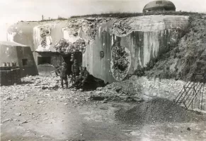 Ligne Maginot - C36 - ROCQ - (Casemate d'infanterie - Simple) - Photo d’époque de l'entrée de la casemate