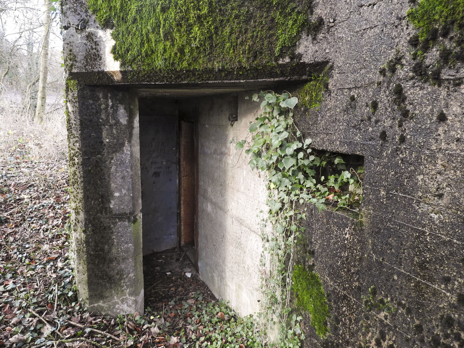 Ligne Maginot - GUISING 4 (AVANT POSTE) - (Blockhaus pour canon) - L'entrée du personnel du blockhaus