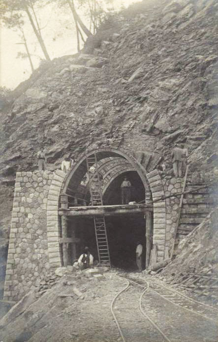Ligne Maginot - COTALLORDA  (TUNNEL DE ) - (Blockhaus pour arme infanterie) - Le tunnel en construction en 1917, entrée nord