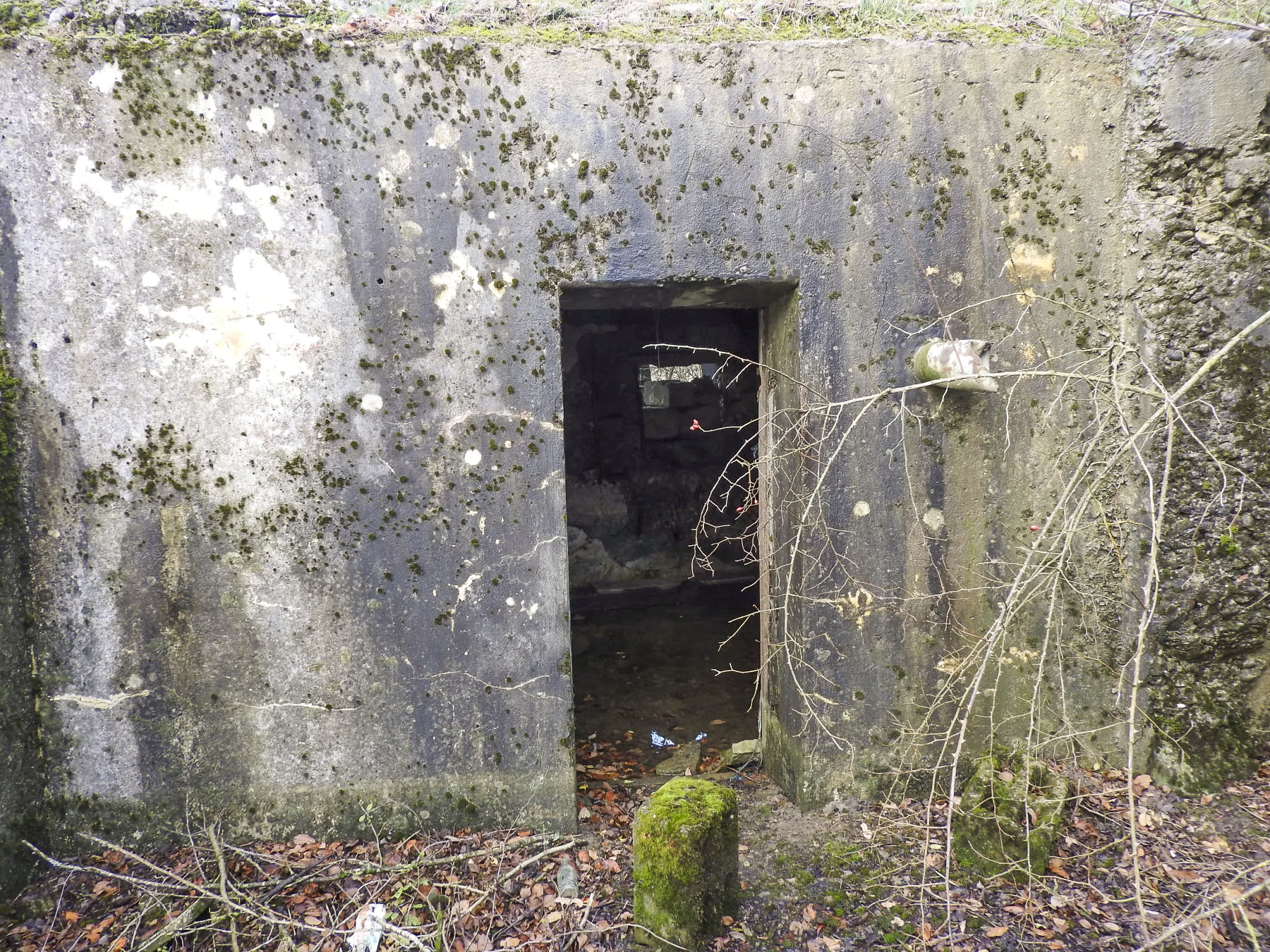 Ligne Maginot - GUISING 1 (AVANT POSTE) - (Blockhaus pour arme infanterie) - L'entrée du blockhaus.