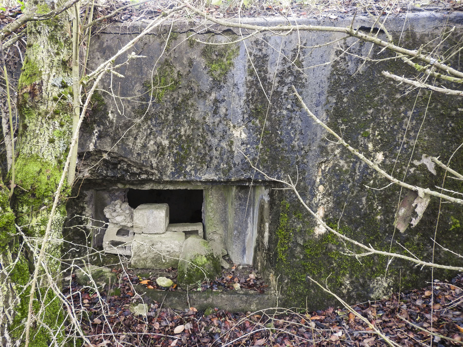 Ligne Maginot - GUISING 1 (AVANT POSTE) - (Blockhaus pour arme infanterie) - Le créneau d'action frontale.