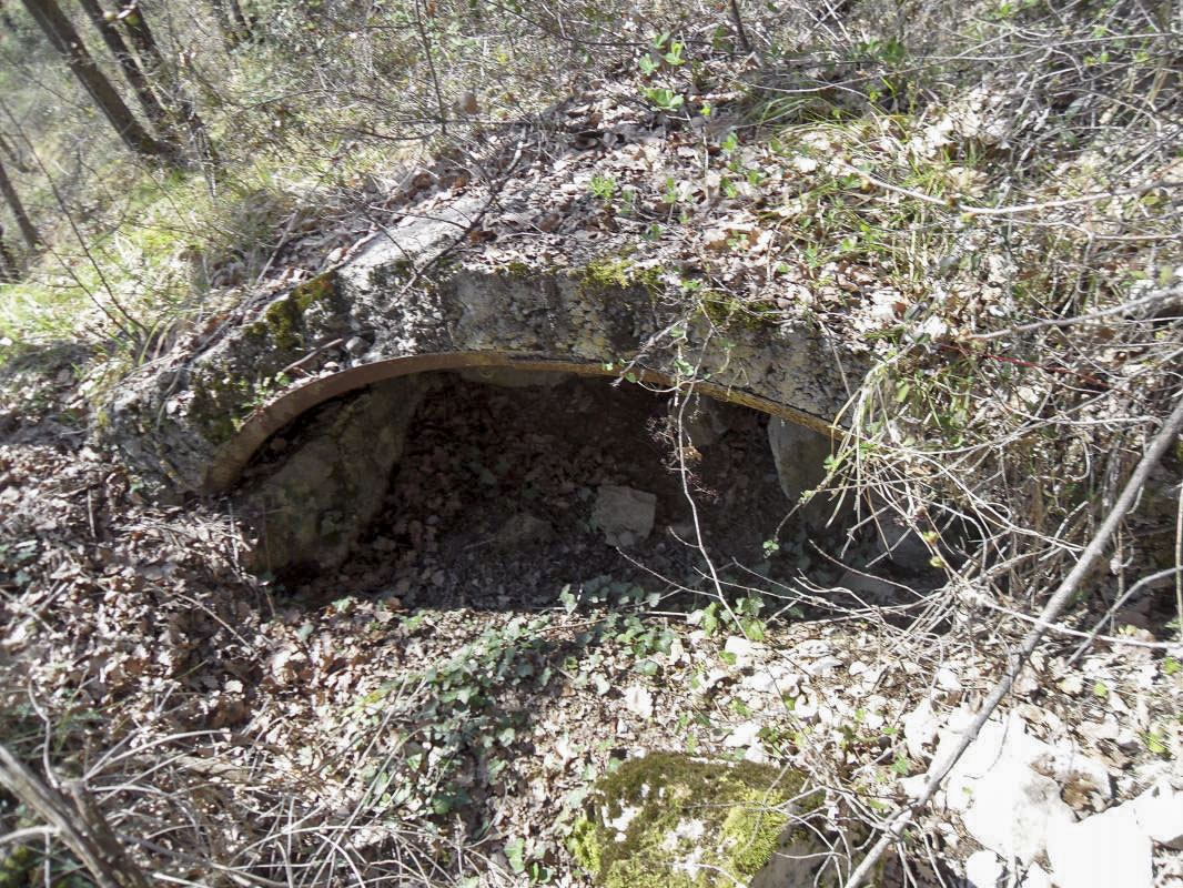 Ligne Maginot - LAVINA - (Observatoire d'infanterie) - Un abri en tôle métro à proximité