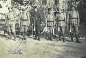 Ligne Maginot - 155° Régiment d'infanterie de Forteresse (155° RIF) - Novembre 1935, caserne Chanzy 
« Pupitre de trombones »