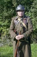 Ligne Maginot - Fantassin du 155e RIF - Fantassin du 155° RIF
Reconstitution devant l'ouvrage du Bois du Four