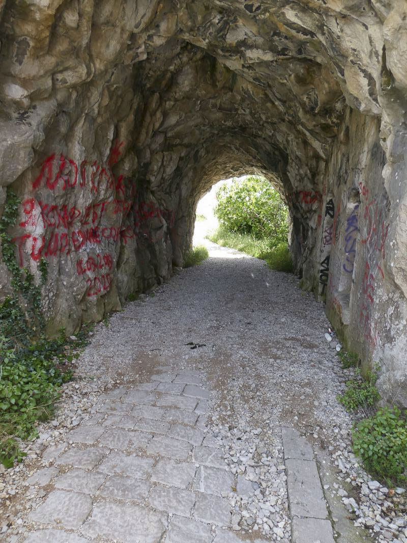 Ligne Maginot - TETE DE CHIEN - (Abri) - Le tunnel menant aux abris
