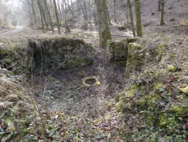 Ligne Maginot - KANDELBERG SUD - (Blockhaus pour arme infanterie) - La cuve sans les détritus.